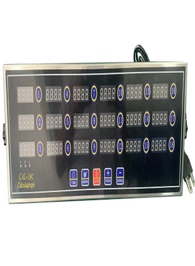 KZU Commercial Kitchen Timer with 18 Channels, Professional LED Digital Timer for Cooking, Loud Alarm Volume +/-, Heavy Duty Stainless Steel Large Timers with Waterproof Panel & Memory Function - Image 3